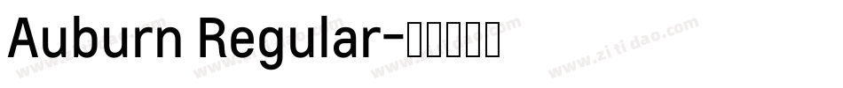 Auburn Regular字体转换